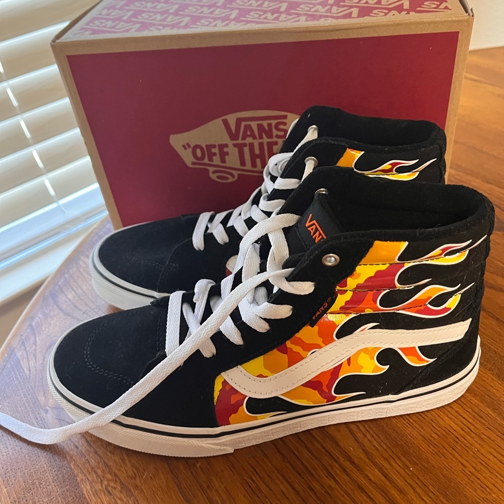 Vans Black Flame High-Tops